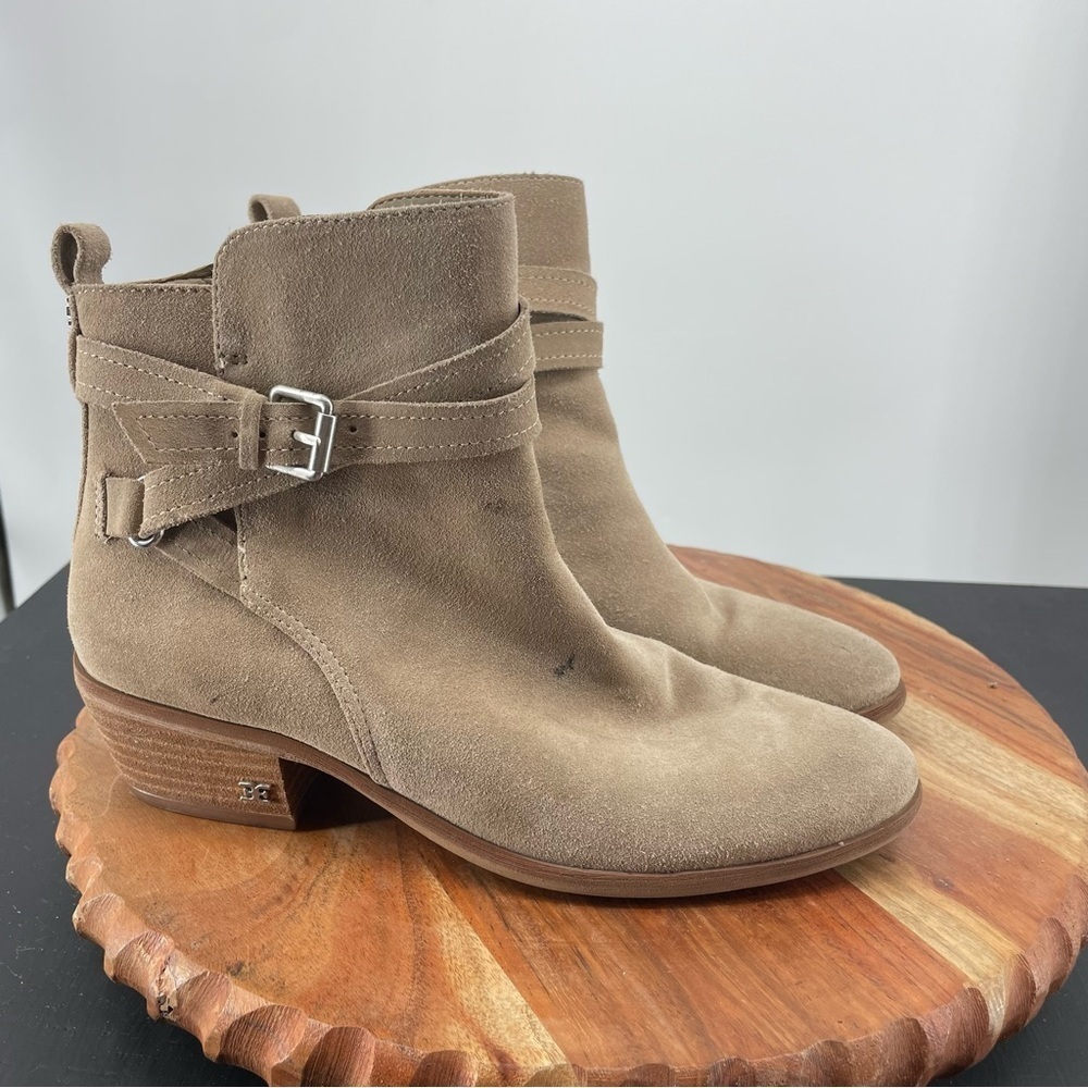 Sam Edelman Women's Brown Morris Polina Suede Ankle Boots Size‎ 7.5